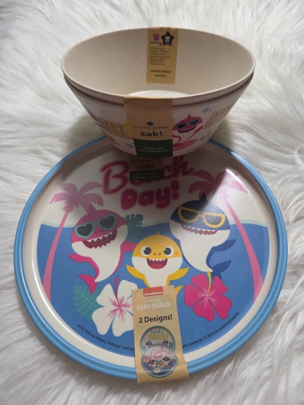 Zak! Baby Shark Plate & Bowl Set
